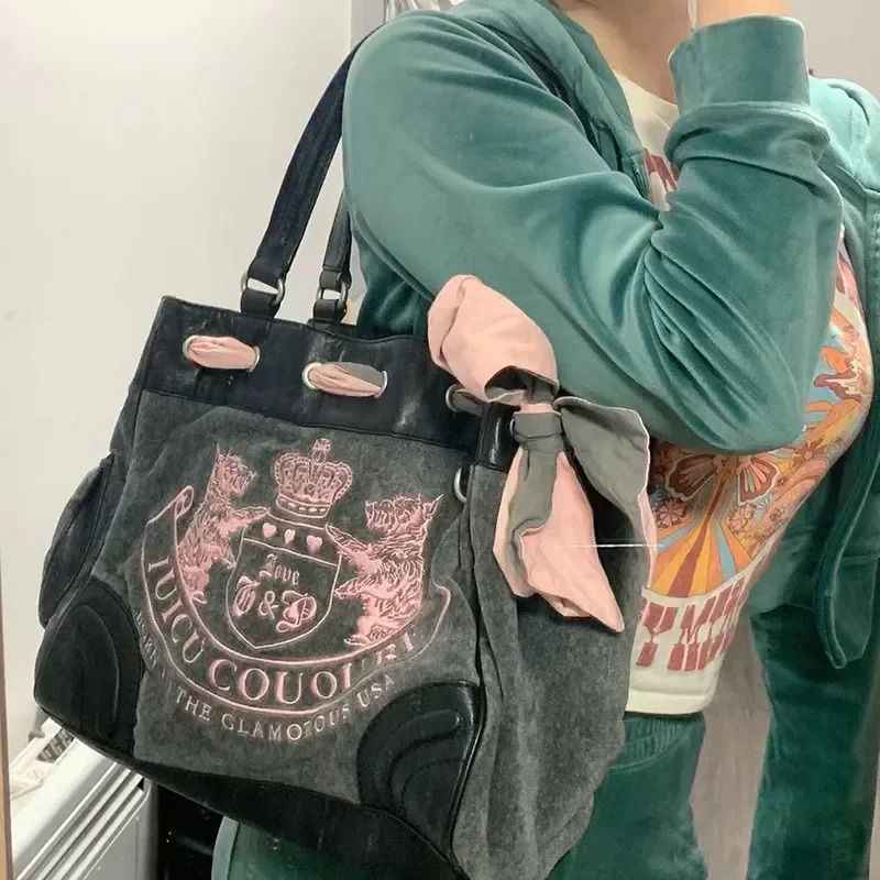 Women'S Vegan Bags - กระเป๋าถือปักลายสไตล์วินเทจย้อนยุคสำหรับผู้หญิง ปี 2026 Y2K กระเป๋าสะพายไหล่ใบใหญ่จุของได้เยอะ เหมาะสำหรับสาวๆ