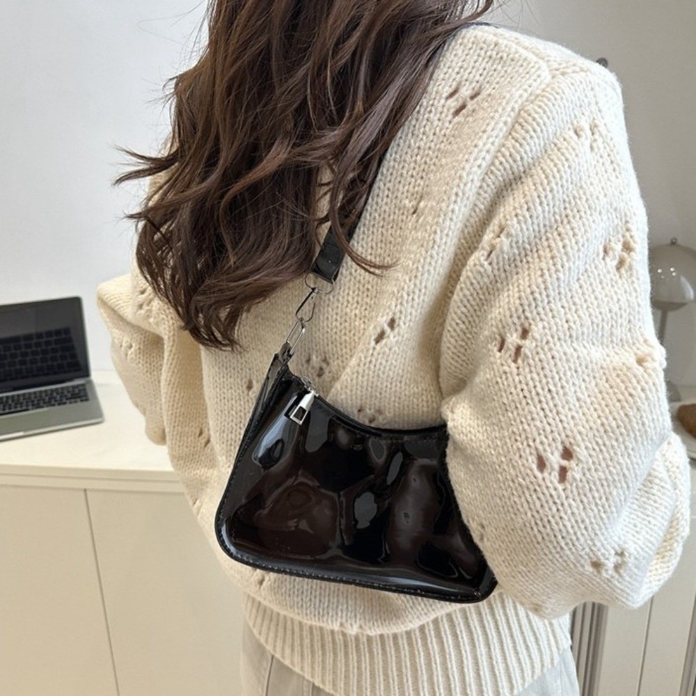 Jelly Bag Clear Pvc - กระเป๋าสะพายไหล่ PVC สีเจลลี่แฟชั่น กระเป๋าสะพายข้างใส กระเป๋าถือซิปทรงสี่เหลี่ยม เทศกาลสาดน้ำ