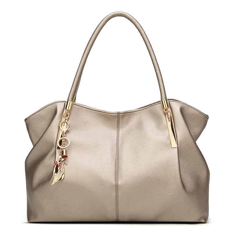 Women Bags Coach - กระเป๋าโท้ทแฟชั่นสำหรับผู้หญิง ดีไซน์หรูหรา จุของได้เยอะ แต่งด้วยโลหะ กระเป๋าถือและสะพายไหล่ PU