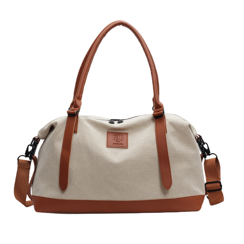 Women Bags Coach - กระเป๋าสะพายไหล่ผ้าใบผู้หญิงหรูหรากระเป๋าเดินทางความจุขนาดใหญ่เข้าได้กับทุกชุดกระเป๋าสะพายพาดลำตัวแบบลำลองกระเป๋าโค้ชความจุเยอะ
