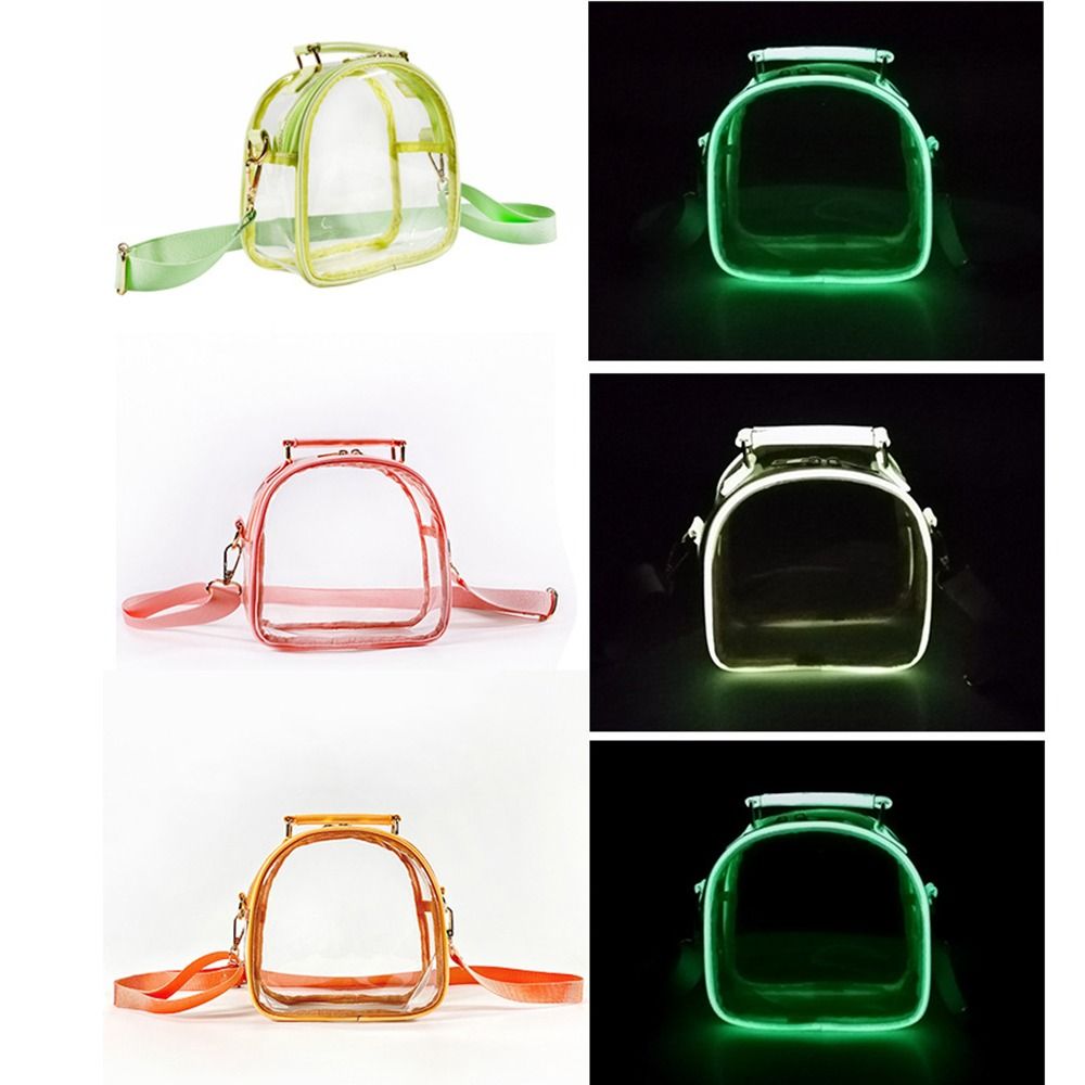 Jelly Bag Clear Pvc - กระเป๋าถือกันน้ำแบบใส ขนาดใหญ่ สะท้อนแสง กระเป๋าสะพายข้างแบบโปร่งใส พกพาสะดวก ทำจาก