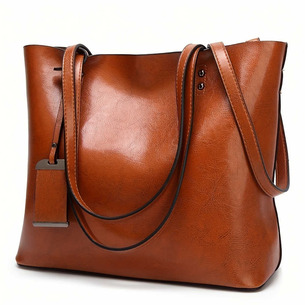 Women'S Tote Bags For Work - กระเป๋าหนังผู้หญิงย้อนยุคแฟชั่นคลาสสิกกระเป๋าถือสะพายเอกสารกระเป๋าทำงานกระเป๋าเดินทางกระเป๋าคอมพิวเตอร์พาร์ทิชัน