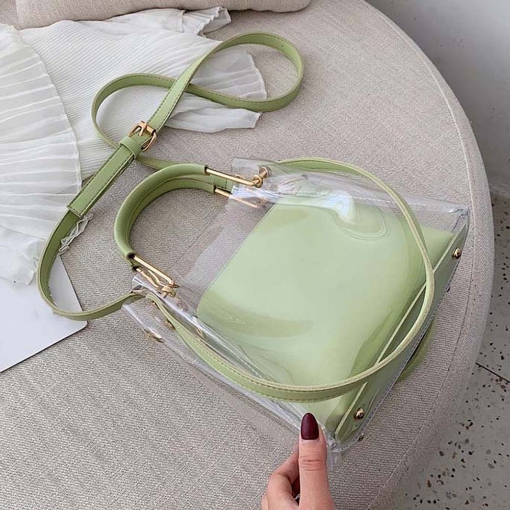 กระเป๋าใสสีลูกกวาด กระเป๋าใสกั - Jelly Bag Clear Pvc บทวิจารณ์และราคา