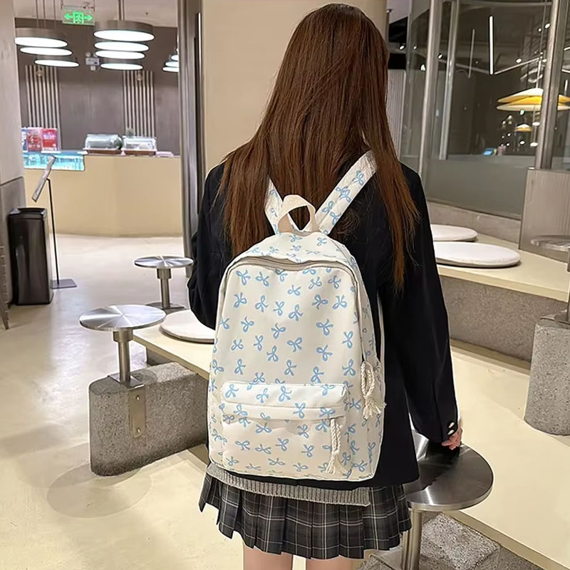 กระเป๋าเป้สะพายหลังไนลอนลายดอก - Women Bags Gift บทวิจารณ์และราคา