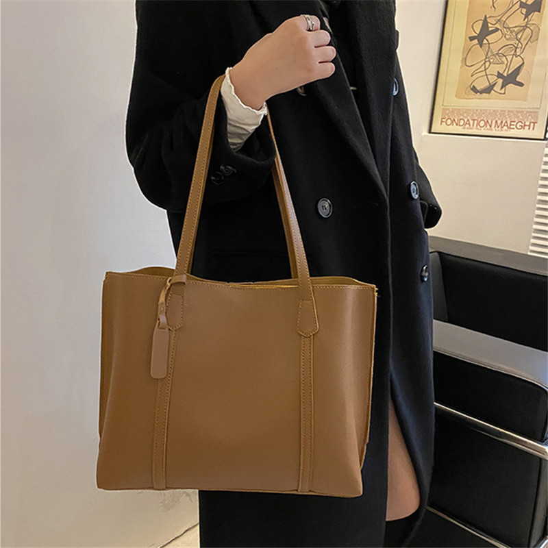 กระเป๋าโท้ทหนังเทียมสีดำคลาสสิ - Women'S Tote Bags For Work บทวิจารณ์และราคา