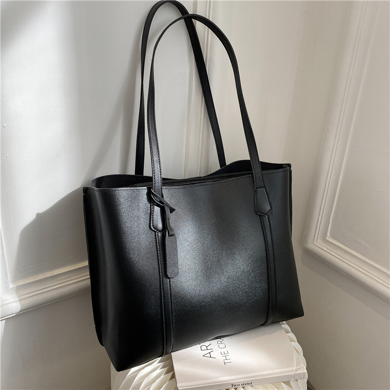 กระเป๋าโท้ทหนังเทียมสีดำคลาสสิ - Women'S Tote Bags For Work บทวิจารณ์และราคา