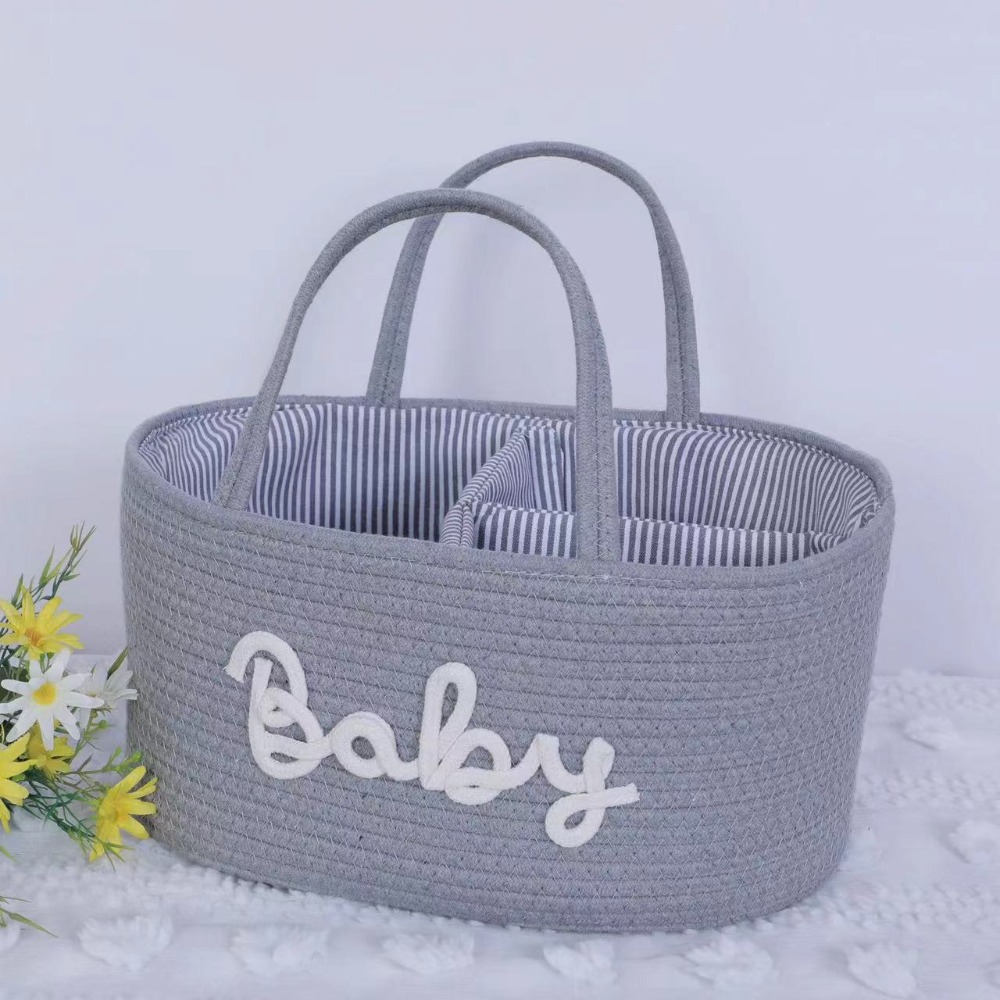 กระเป๋าเก็บผ้าอ้อมขนาดใหญ่ ทนท - Basket Bag Wicker บทวิจารณ์และราคา
