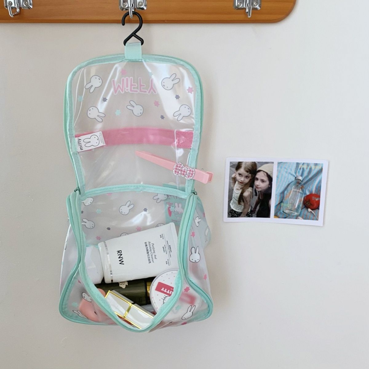 กระเป๋าเครื่องสำอางใสลายการ์ตู - Jelly Bag Clear Pvc บทวิจารณ์และราคา