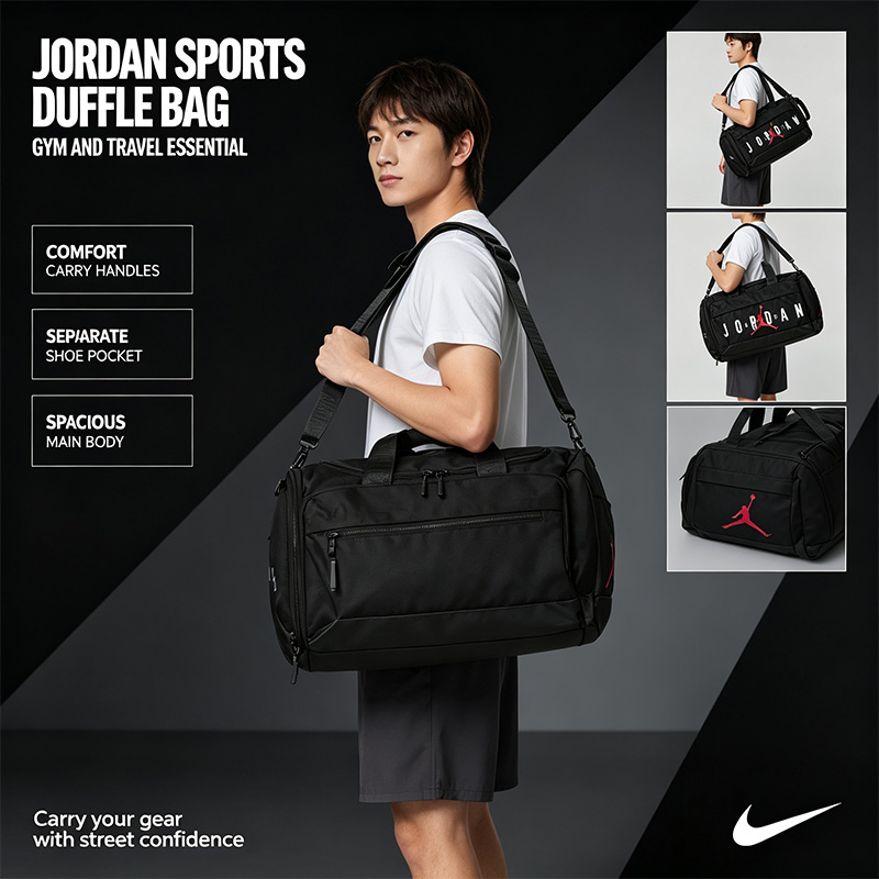 กระเป๋าเดินทางทรงดัฟเฟิล Nike  - Women Bags Jordan บทวิจารณ์และราคา