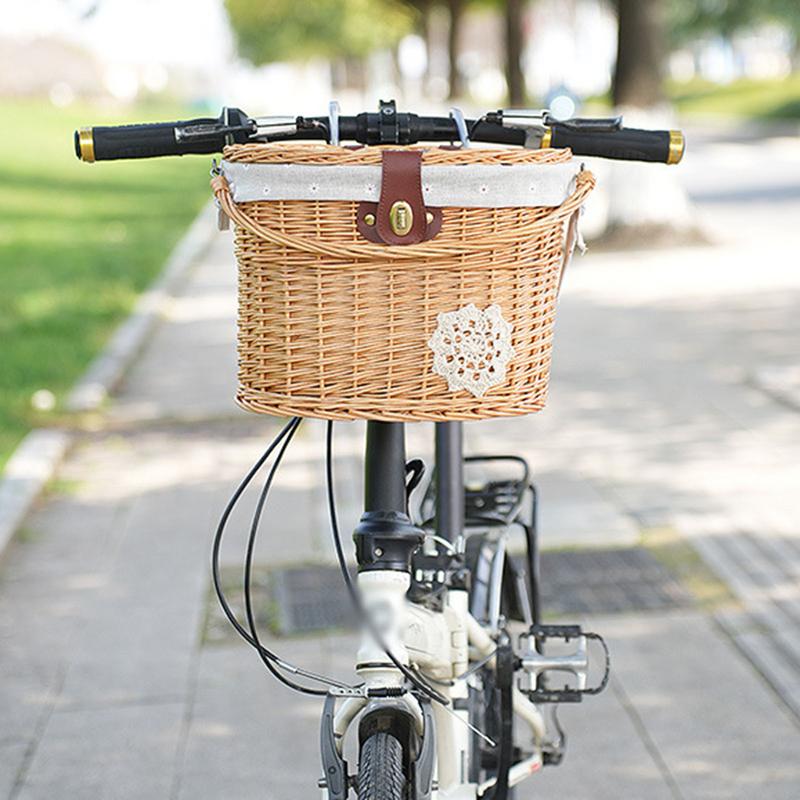 ตะกร้าจักรยานหวาย ตะกร้าแฮนด์ส - Basket Bag Wicker บทวิจารณ์และราคา