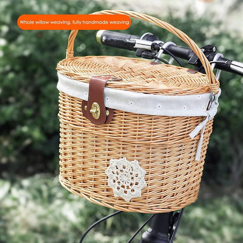 ตะกร้าจักรยานหวาย ตะกร้าแฮนด์ส - Basket Bag Wicker บทวิจารณ์และราคา