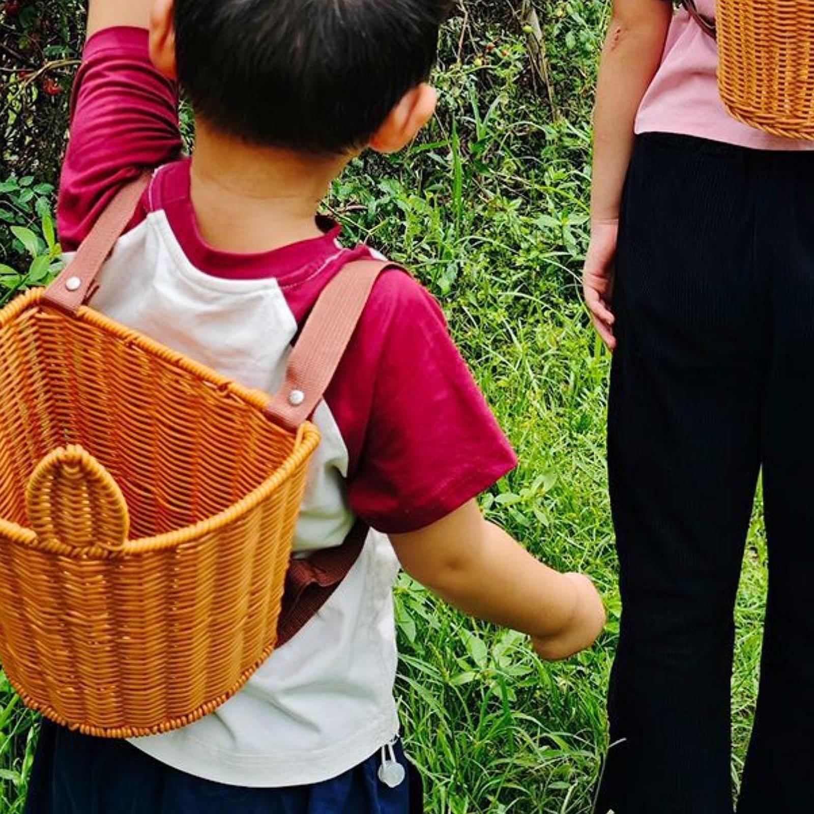 กระเป๋าเป้ตะกร้าสไตล์ชนบท สำหร - Basket Bag Wicker บทวิจารณ์และราคา
