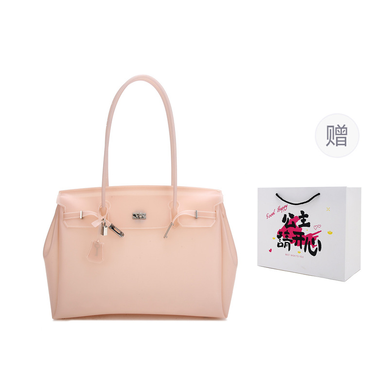 กระเป๋าถือ PVC ใสลายจุด กันน้ำ - Jelly Bag Clear Pvc บทวิจารณ์และราคา