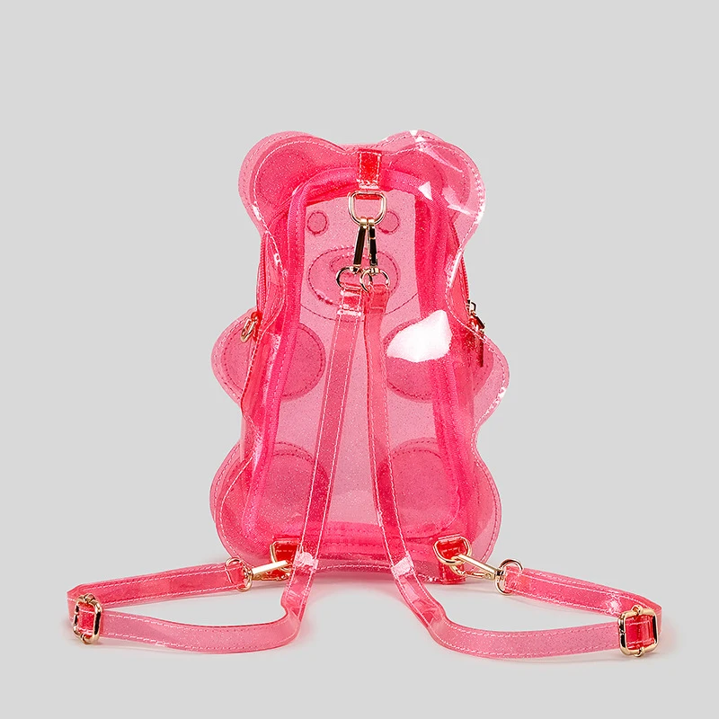 กระเป๋าเป้สะพายหลังใสรูปหมีประ - Jelly Bag Clear Pvc บทวิจารณ์และราคา