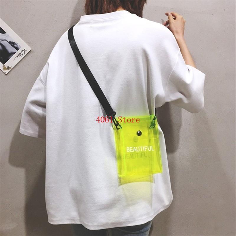 กระเป๋าสะพายข้างใสสีลูกกวาดเยล - Jelly Bag Clear Pvc บทวิจารณ์และราคา