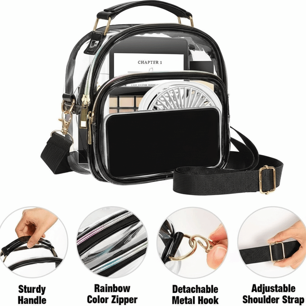 กระเป๋าสะพายข้างกันน้ำแบบใสสำห - Jelly Bag Clear Pvc บทวิจารณ์และราคา