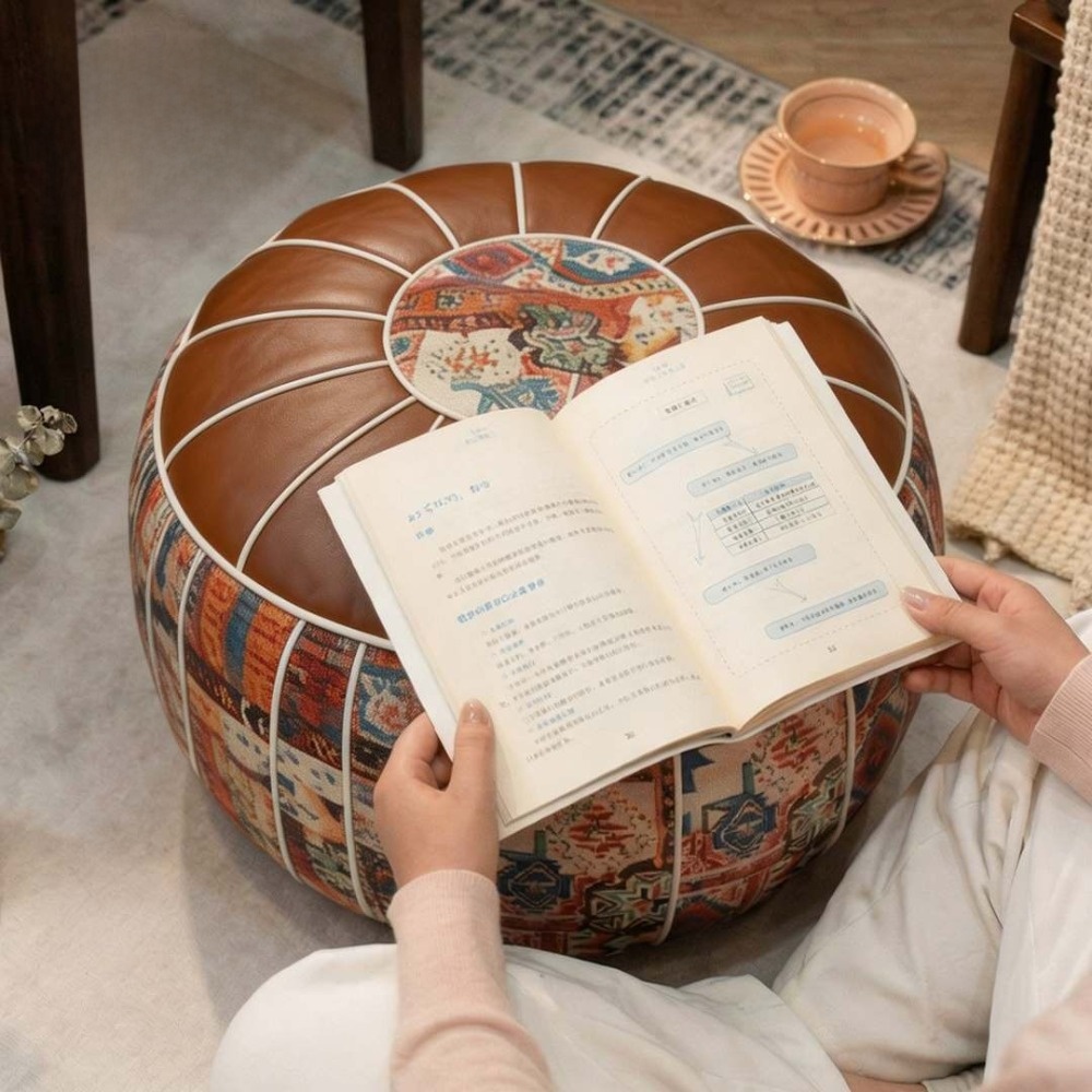 เบาะรองนั่งแบบออตโตมันลายโบโฮ  - Circle Round Bag บทวิจารณ์และราคา