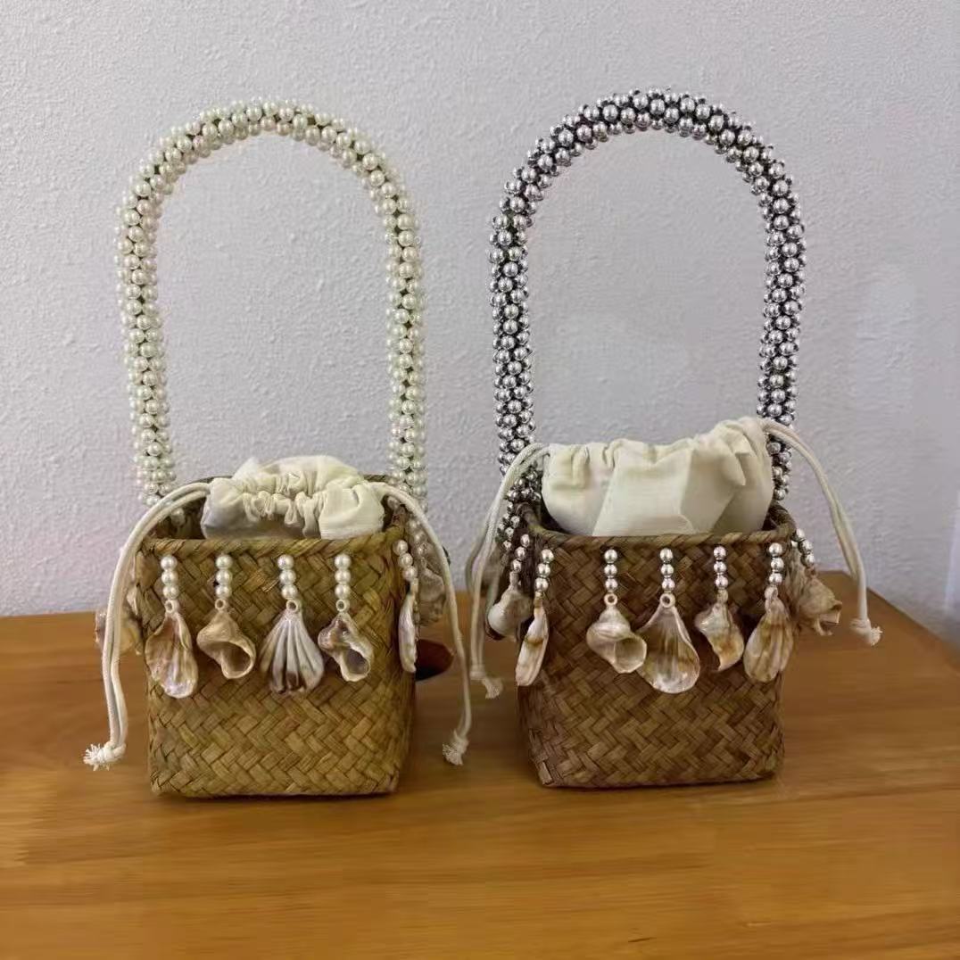 กระเป๋าหวายสานทรงกล่อง กระเป๋า - Basket Bag Wicker บทวิจารณ์และราคา