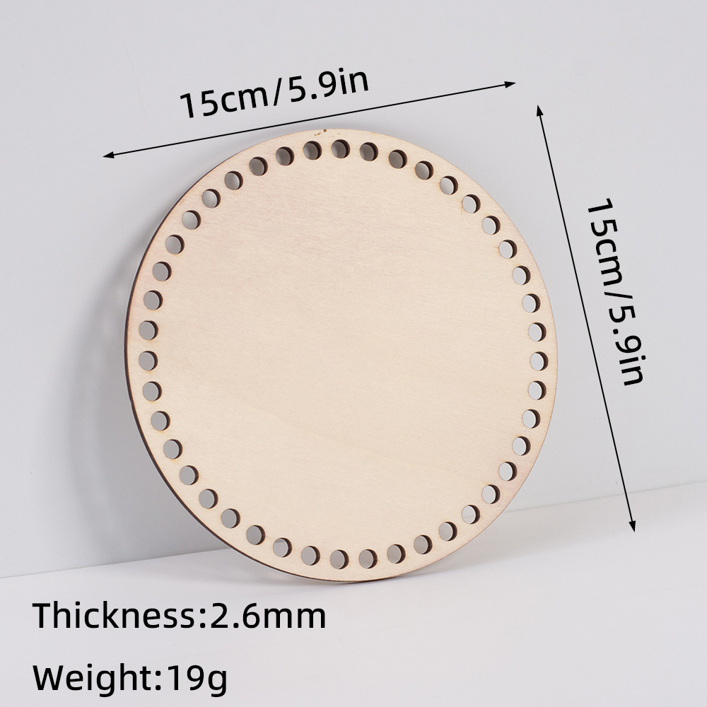 แผ่นไม้รองฐานกระเป๋าถักโครเชต์ - Circle Round Bag บทวิจารณ์และราคา