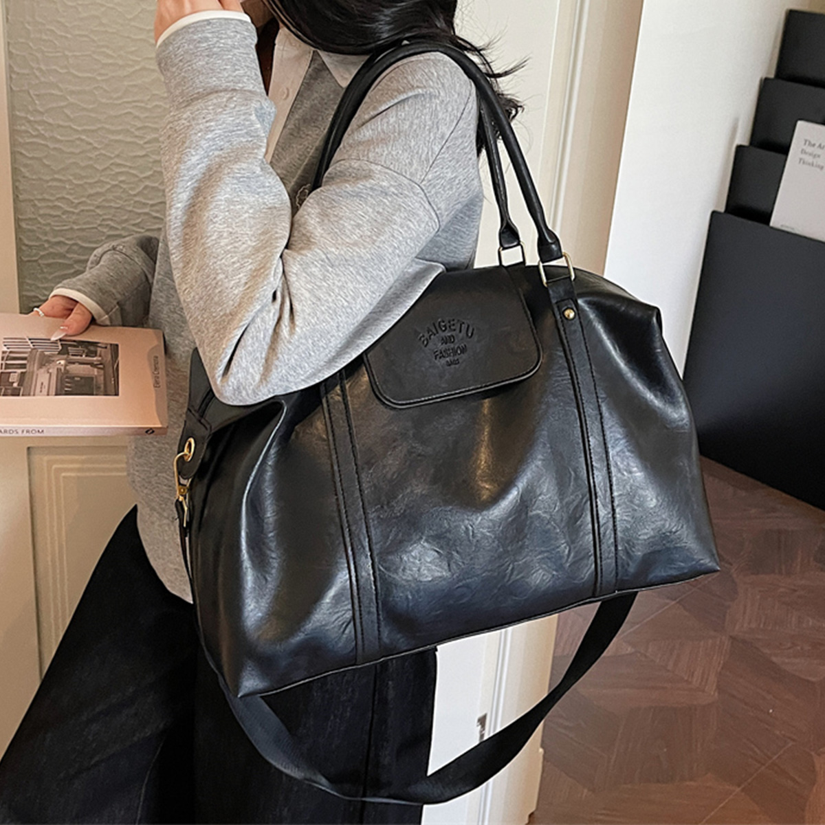 กระเป๋าสะพายข้างหนังสังเคราะห์ - Women Bags For Airport บทวิจารณ์และราคา