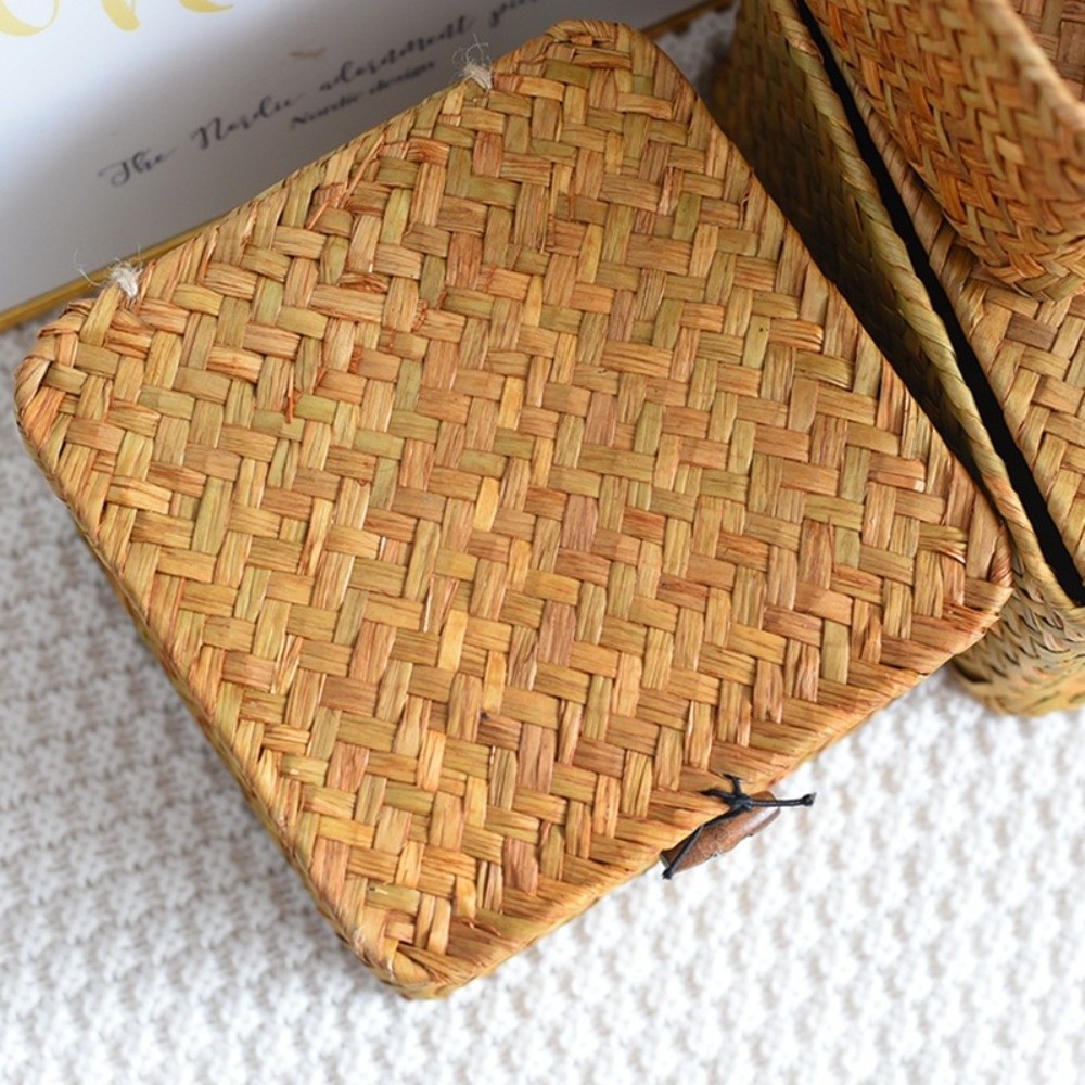 ตะกร้าเก็บของสานจากหญ้าทะเลแบบ - Basket Bag Wicker บทวิจารณ์และราคา