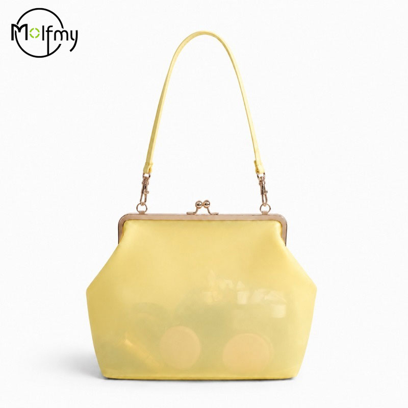 กระเป๋าใส PVC กันน้ำ สีลูกกวาด - Jelly Bag Clear Pvc บทวิจารณ์และราคา
