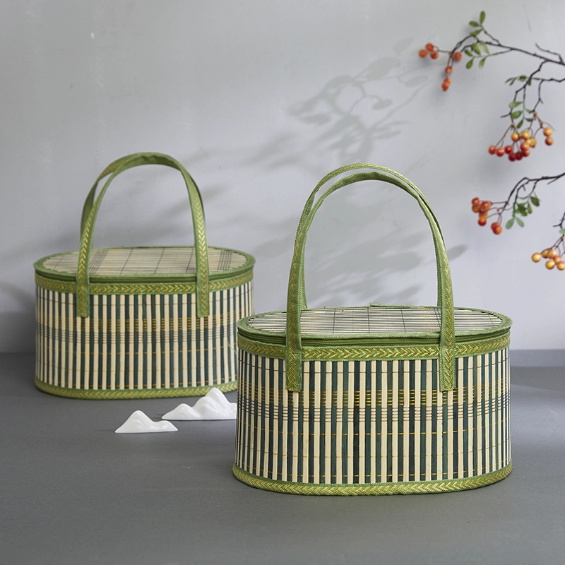 ตะกร้าไม้ไผ่ทำมือ เป็นมิตรกับส - Women Bags Gift บทวิจารณ์และราคา