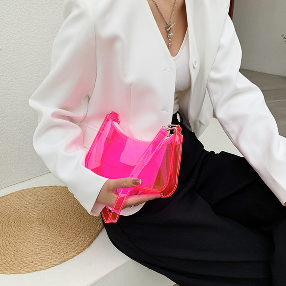 ฤดูร้อนสี Candy โปร่งใสไหล่เดี - Jelly Bag Clear Pvc บทวิจารณ์และราคา