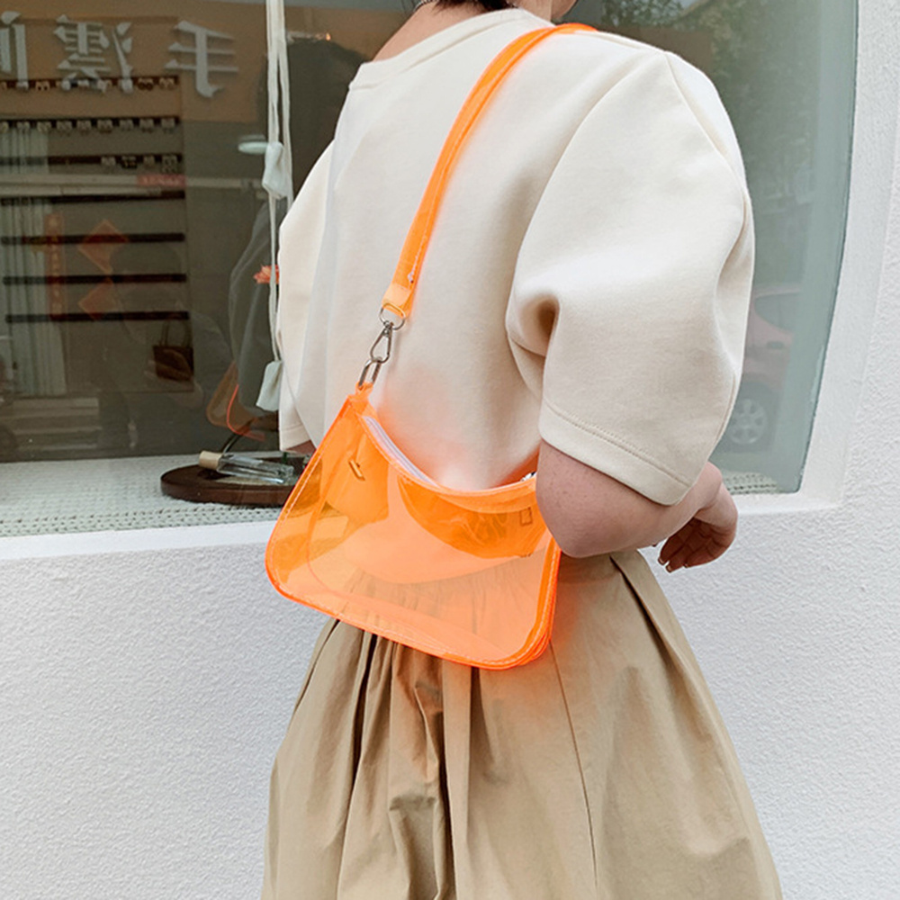 ฤดูร้อนสี Candy โปร่งใสไหล่เดี - Jelly Bag Clear Pvc บทวิจารณ์และราคา