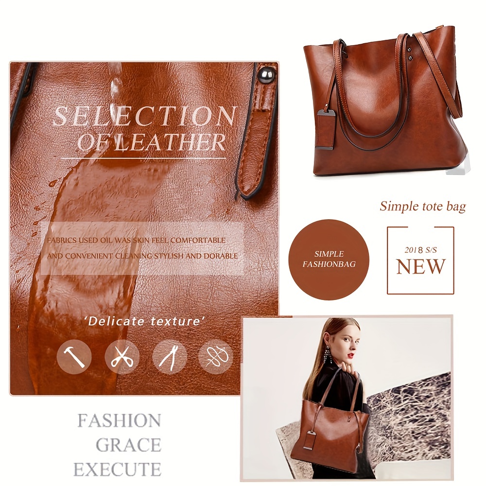กระเป๋าหนังผู้หญิงย้อนยุคแฟชั่ - Women'S Tote Bags For Work บทวิจารณ์และราคา