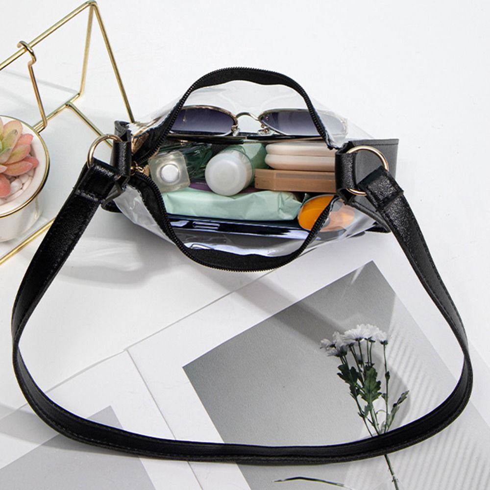 กระเป๋าสะพายข้างกันน้ำแบบพกพาค - Jelly Bag Clear Pvc บทวิจารณ์และราคา