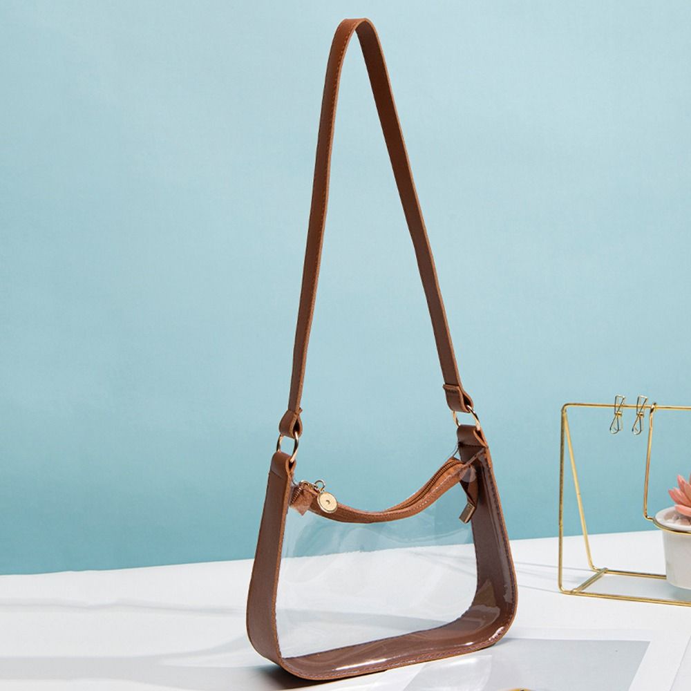กระเป๋าสะพายข้างกันน้ำแบบพกพาค - Jelly Bag Clear Pvc บทวิจารณ์และราคา